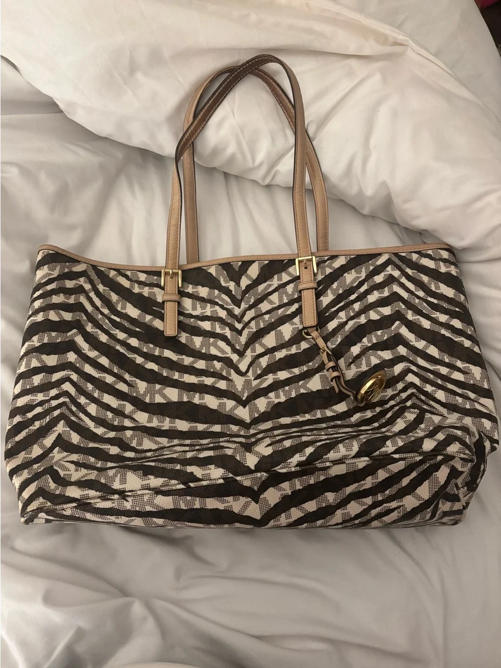 Michael Kors Zebra-Print Tote Bag